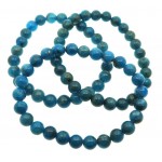 7mm Neon Apatite Gemstone Power Bracelet